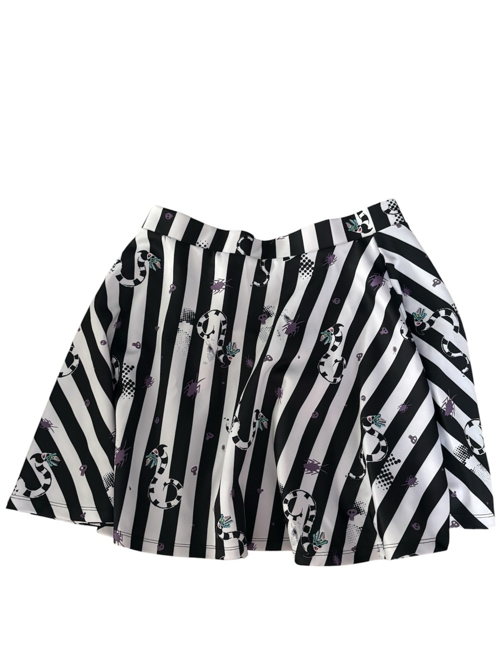 Beetlejuice Skirt Black & White Size Large